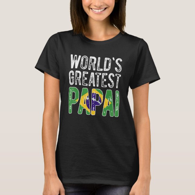 Mens Brazil Proud Brazilians Brazilian Roots Ameri T-Shirt (Vorderseite)