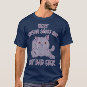 Mens British Kurz Hair Papa Bkh Cat Britische Kurz T-Shirt
