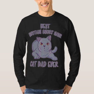 Mens British Kurz Hair Papa Bkh Cat Britische Kurz T-Shirt