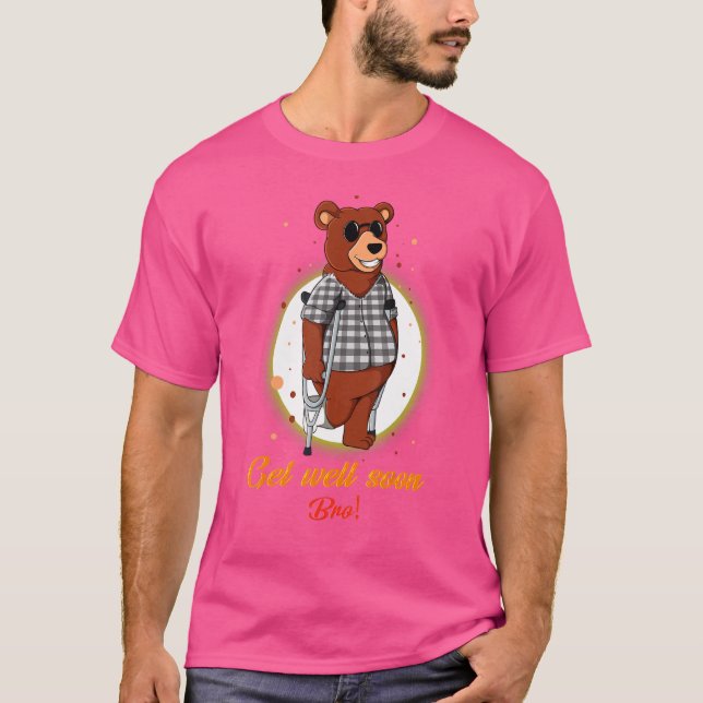 Mens Broken Leg Männer Freund Brother Le T-Shirt (Vorderseite)