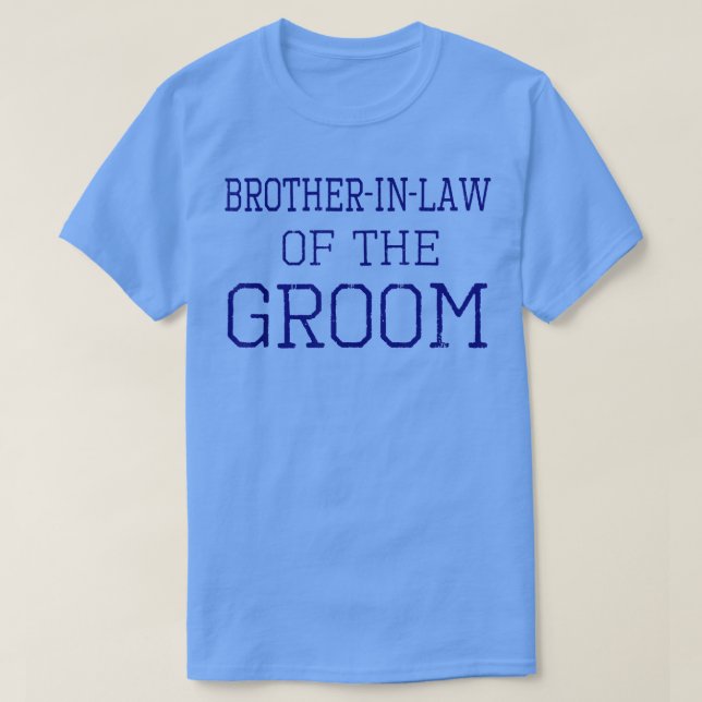 Mens BrotherinGesetz der GroomCoordinating Wedding T-Shirt (Design vorne)