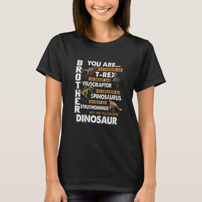 Mens Bruder Du Bist Mein Lieblingsdinosaurier  Vät T-Shirt (Vorderseite)
