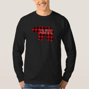 Mens Buffalo Red Kariert Brother Bear Brod Weihnac T-Shirt