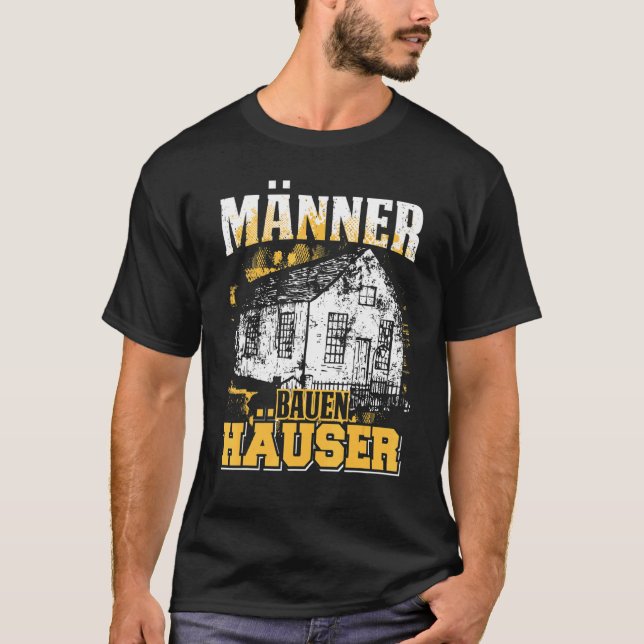 Mens Builder Zuhause House Builder T-Shirt (Vorderseite)