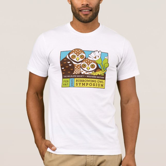 Mens Burrowing Owl Symposium T - Shirt (Vorderseite)