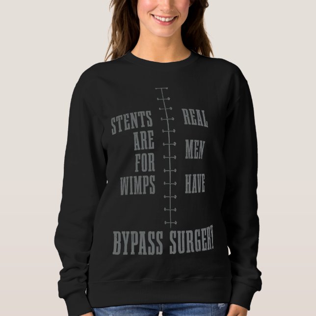 Mens Bypass Operation Open Heart Operation Stories Sweatshirt (Vorderseite)