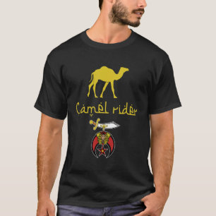 Mens Camel Rider Shriner Masons Emblem Masonic Fet T-Shirt