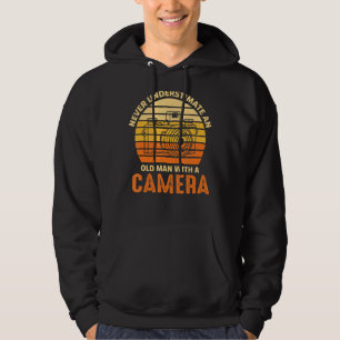 Mens Camera Lens Grandpa Fotografie Natur Fotograf Hoodie