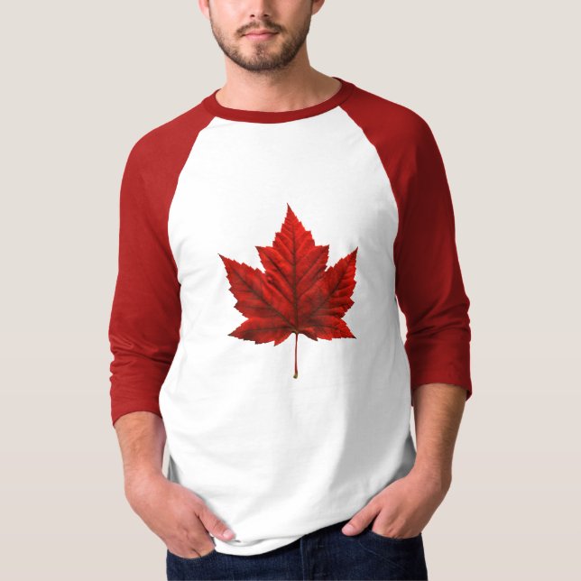 Men's Canada Flag Baseball Jersey Souvenir Shirt (Vorderseite)