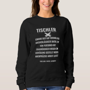 Mens Carpenters Sprichwort Definition wie Magier Sweatshirt