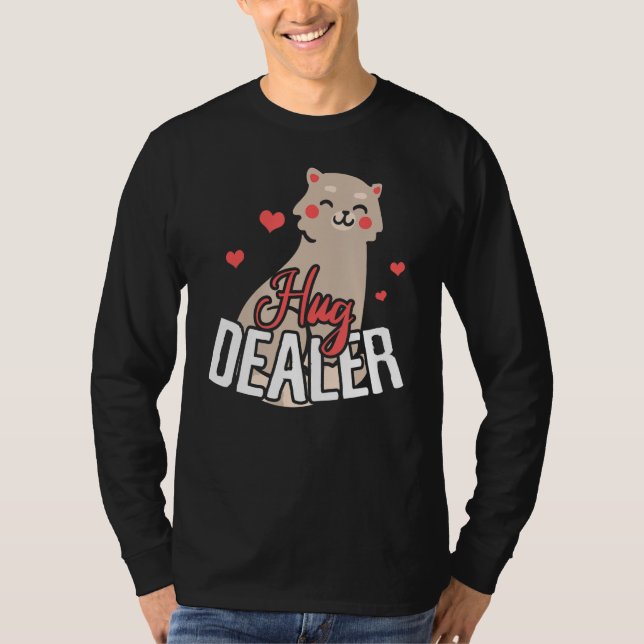 Mens Cat Hug Dealer T-Shirt (Vorderseite)