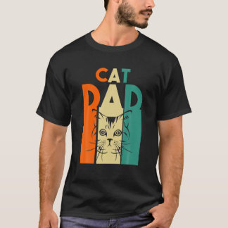 Mens Cat Vater Tier T-Shirt