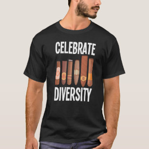Mens Celebrate Diversity Zigarren rauchen Zigarren T-Shirt