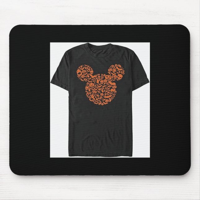 Mens Characters Mouse Ears Halloween Icons  Mousepad (Vorne)