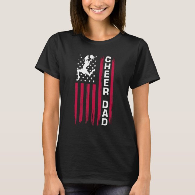 Mens Cheer Dad Cheerleading Dad Cheerleader Dad T-Shirt (Vorderseite)