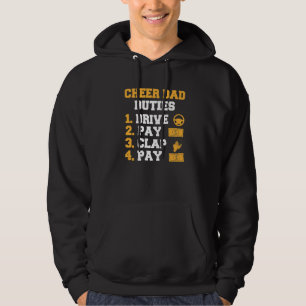 Mens Cheer Dad Pflichten Fahren Zahlen Klatschen C Hoodie