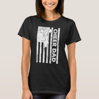 Mens Cheer Vater Vintag amerikanischer Flaggenvate T-Shirt