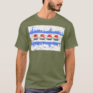 Mens Chicago Curling T-Shirt Illinois Curler Tshir