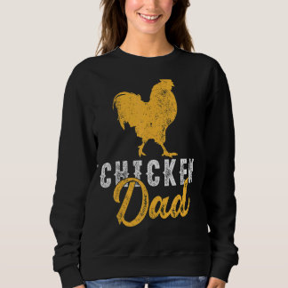 Mens Chicken Bauer Retro Best Chicken Vater Vater Sweatshirt