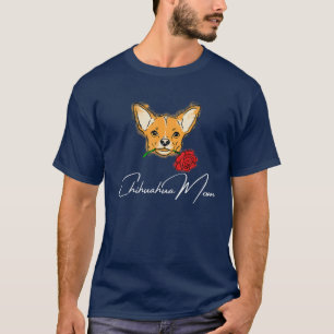 Mens Chihuahua Mama Geschenk mit Niedlichem Welpen T-Shirt