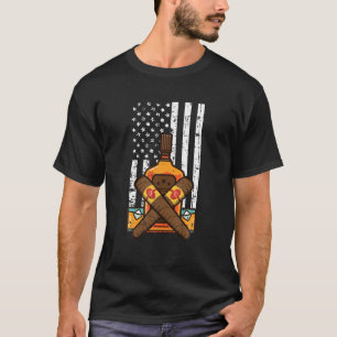 Mens Cigar Bourbon Fathers-Day 2021 Cooler Daddy V T-Shirt