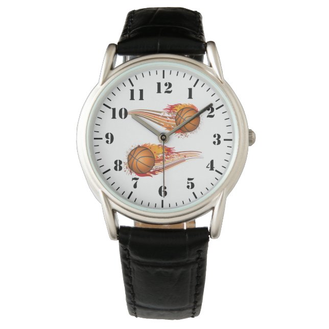 Men's Classic Watch-Basketballs Armbanduhr (Vorderseite)