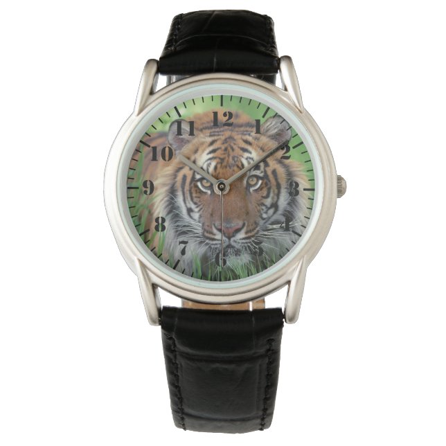 Mens Classic Watch/Wildlife Tiger Armbanduhr (Vorderseite)