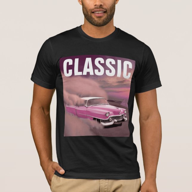 MENS CLASSIQUE VOITURE CLASSIQUE T-SHIRTS D'ANNIVE (Devant)