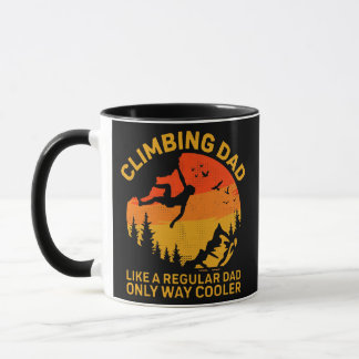 Mens Climbing Vater wie ein regelmäßiger Vater Roc Tasse