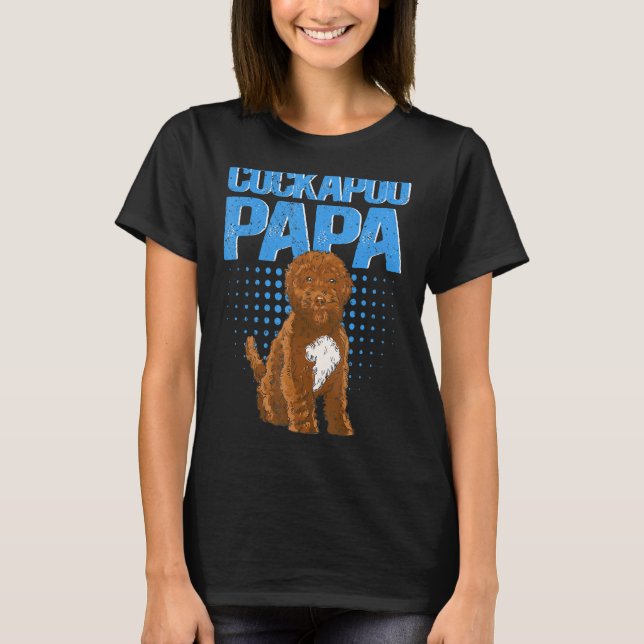Mens Cockapoo Papa Spoodle Dog Owner Cockapoo 2 T-Shirt (Vorderseite)