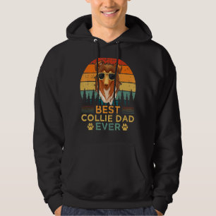Mens Collie Dog Vintag Bester Collie Vater Vater Hoodie