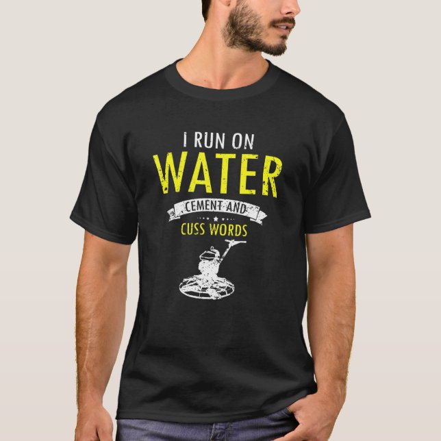 Mens Concrete Finisher für Baukäferarbeiten T-Shirt (Vorderseite)
