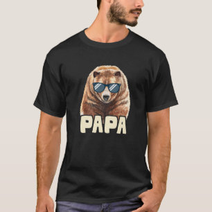 Mens Cool Bär Vater Papa Daddy - Funny Vater Faa T-Shirt