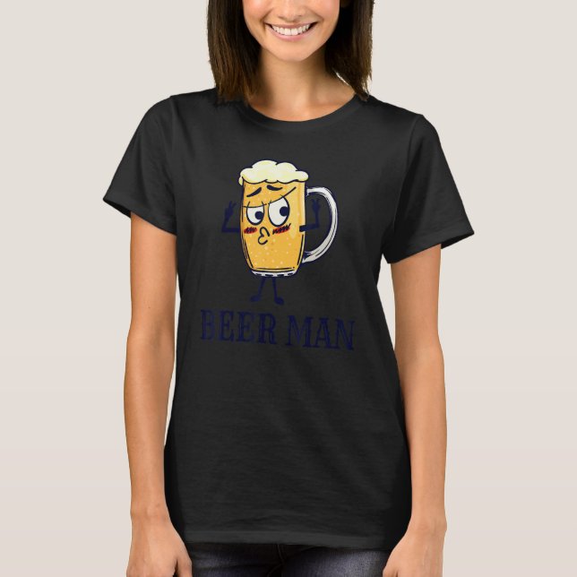 Mens Cool Beer Drink Party Festival T-Shirt (Vorderseite)