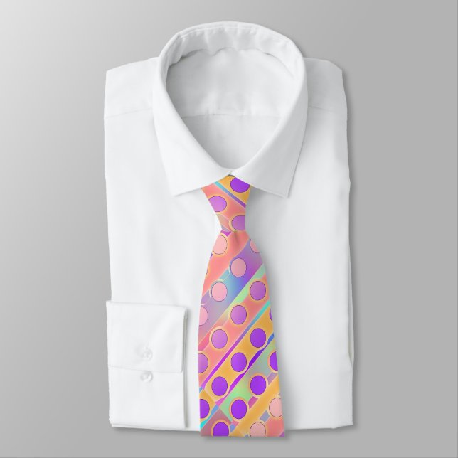 MENS COOL CIRCLES DESIGN NECKTIE KRAWATTE (Gebunden)
