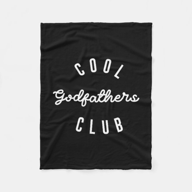 Mens Cool Godfathers Club, Pregnancy Announcement  Fleecedecke (Vorderseite)