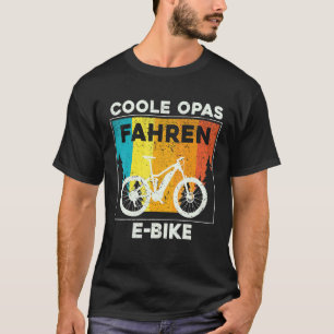 Mens Cool Opa Ride Ebike Elektrisches Bike Großare T-Shirt