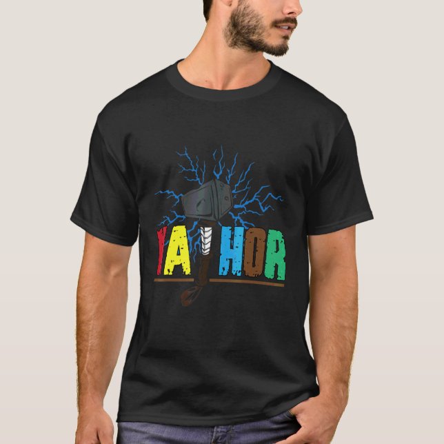 Mens Cool Va Thammer Vathor Viking Vater Vater' T-Shirt (Vorderseite)