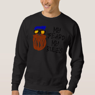 Mens Coole Erklärung Bart Growth Mustache Masculin Sweatshirt