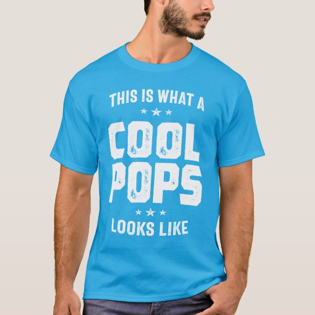 Mens Coole Pop sehen aus wie ein Großvater-Geschen T-Shirt (Vorderseite)