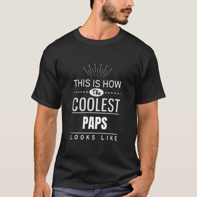 Mens Cooler Papa Vater in niederländischen Geschen T-Shirt (Vorderseite)