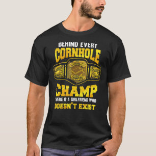 Mens Cornhole Champion, der Bean Bags verwirft T-Shirt