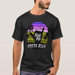 Mens Costa Rica Typ Ausflug Matching Surfer Shaka T-Shirt
