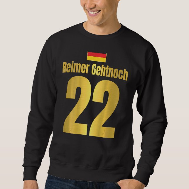 Mens Costume Carnival & Carnival Deutschland Sauf  Sweatshirt (Vorderseite)