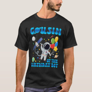 Mens Cousin des Geburtstagsastronauten Weltraum T-Shirt
