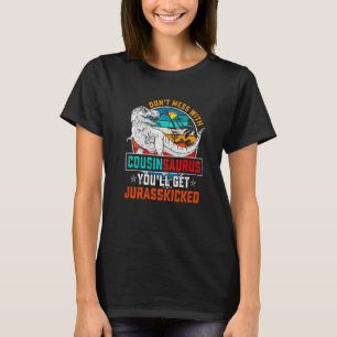 Mens Cousinsaurus Dinosaur Rex Vintag Vaterschaft  T-Shirt