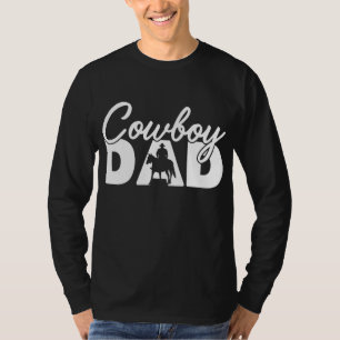 Mens Cowboy Papa Funny Cowboy Vater Father Gift T-Shirt