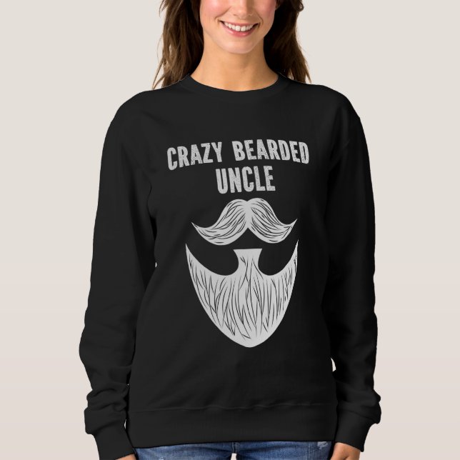 Mens Crazy Bearded Onkel Bart Growing Spaß Familly Sweatshirt (Vorderseite)