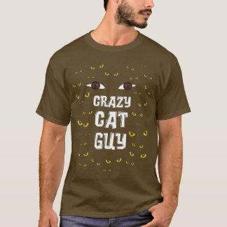 Mens Crazy Cat Typ & Cat Daddy  T-Shirt