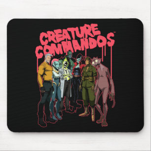 Mens Creature Commandos Task Force M Gruppenaufnah Mousepad